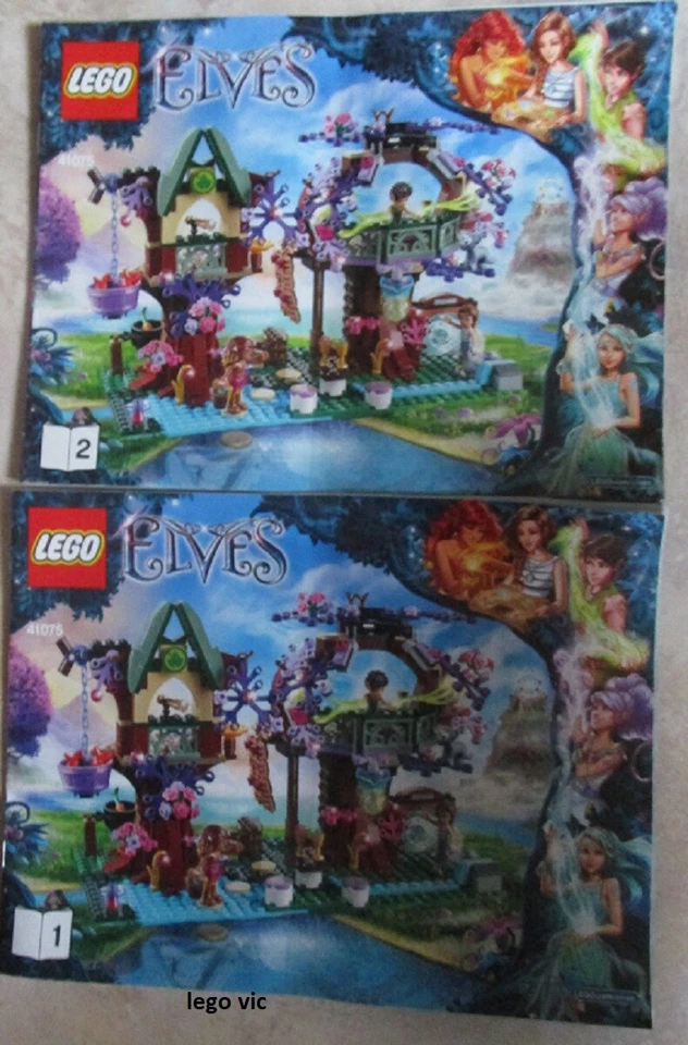 Lego Notice Instruction du Elves 41075 The Elves' Treetop Hideaway TBE - Photo 1/1