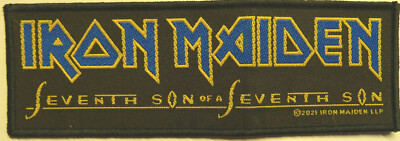 IRON MAIDEN SUPERSTRIP PATCH AUFNÄHER # 66 SEVENTH SON 15x5cm FLICKEN ABZEICHEN