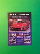 1992 FERRARI F40 ORIGINAL VINTAGE PRINT AD AD...