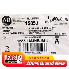 New Sealed Allen-Bradley 1585J-M8HBJM-4 Ethernet Patchcord Free Shipping
