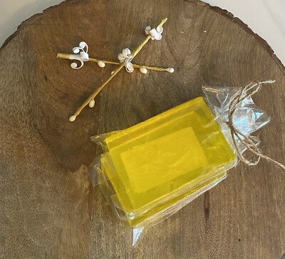 Lemon & Tea Tree größere Shampoo Bar, 85g. Handgefertigte biologisch abbaubare Zellophanverpackung