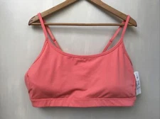 Old Navy Active PowerPress Medium Support Sports Bra Coral Size XXL NWT