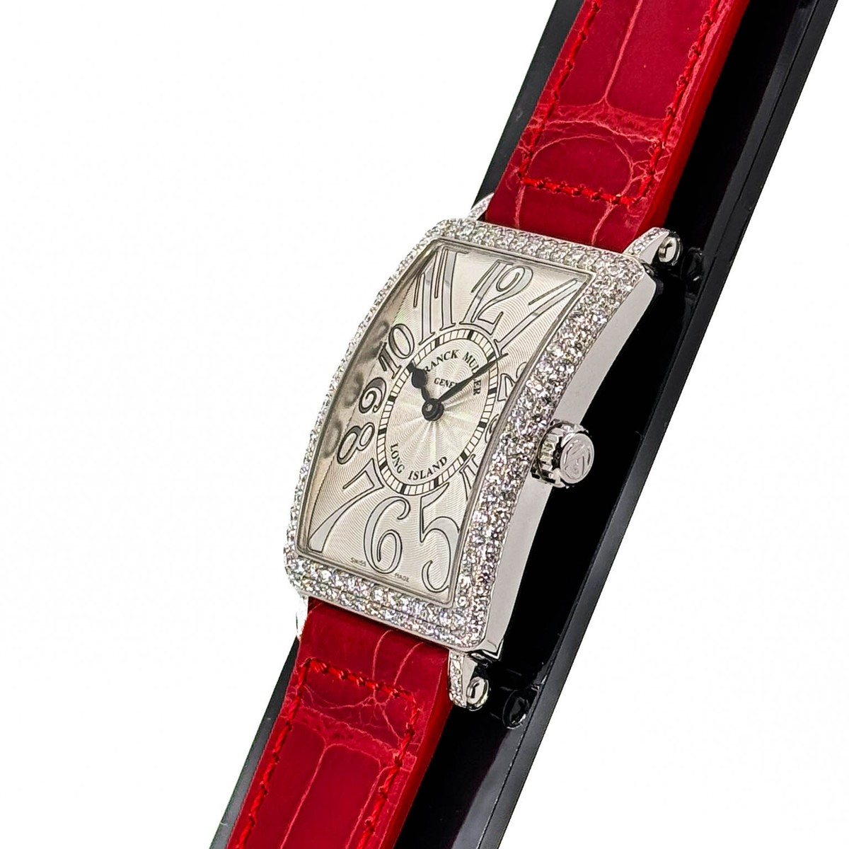 Franck Muller Long Island 952 QZ D REL AC Steel Diamond Bezel