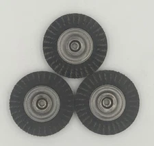 MINI ROUGHNECK 4" POLYFLEX ENCAPSULATED STRINGER WHEEL,  M10 - 1.50 NUT 3 Set 