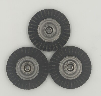 MINI ROUGHNECK 4'' POLYFLEX ENCAPSULATED STRINGER WHEEL,  M10 - 1.50 NUT 3 Set 