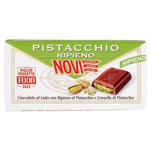 Novi Chocolate | Novi Pistachio Chocolate Tablet | 3,7 Oz /105 Gr