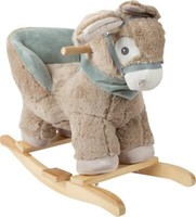 Schaukeltier Esel Mit Sitz, RüCkenlehne, Kleinkinder Schaukelpferd