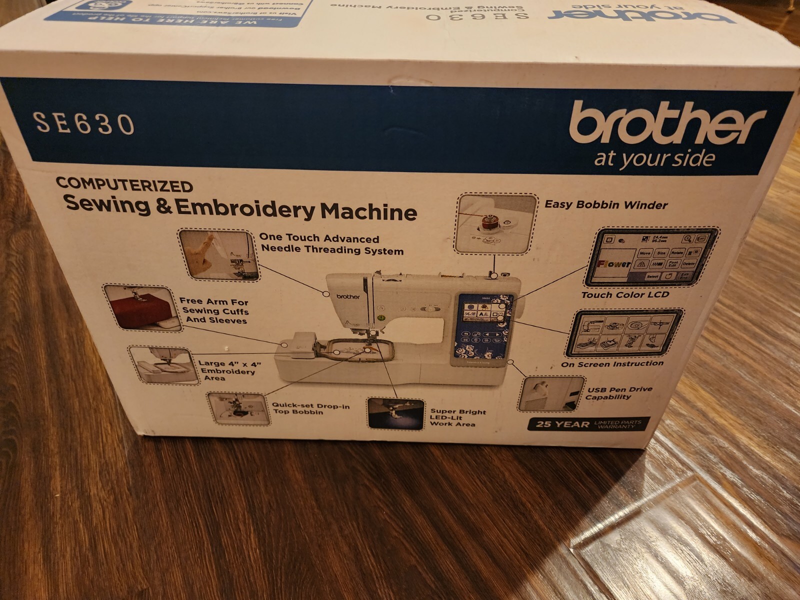 New Brother SE630 Computerized Sewing and Embroidery Machine Free