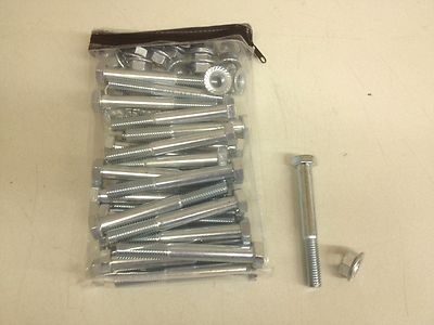 BAG of 25 NEW Brighton Best Hex Cap Bolt 1/2'' - 13x4'' w/ Nut