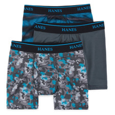 Hanes Boys Hanes 3-Pack X-Temp Performance Boxer Briefs Assorted Sz M BUPPX3 