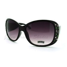 Women's Fashion Sunglasses Oversize Thick Frame Rhinestones