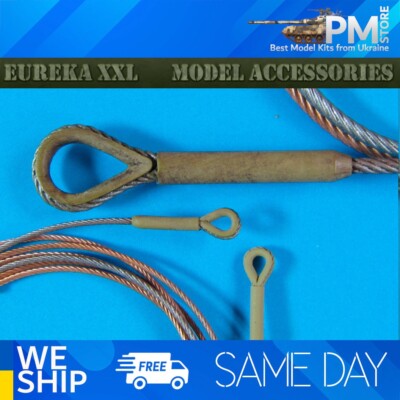 Eureka ER-2502 1/25 Towing Copper cable for Pz.Kpfw.VI Tiger Ausf.E Tank 3pcs