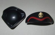 14876, 2x Hat, Trident, Pirate, Black, Printed