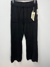 YMI Kozyfit Black Wide Leg Sweater Pants Super Soft Women's Size Large