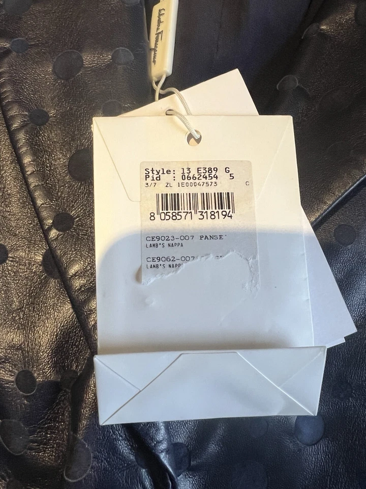 Blazer Salvatore Ferragamo de cuero de cordero para mujer Foto 4 de 4