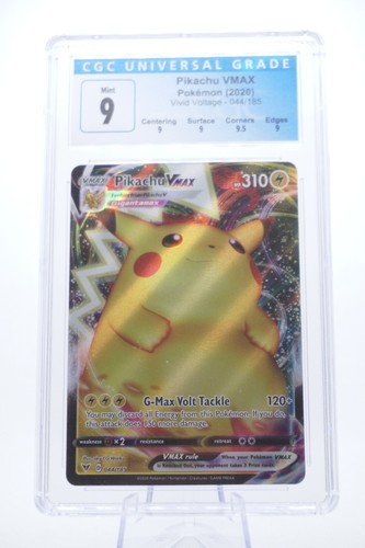 Pikachu VMAX - 44/185 Vivid Voltage Ultra Rare - CGC 9 - Picture 1 of 2