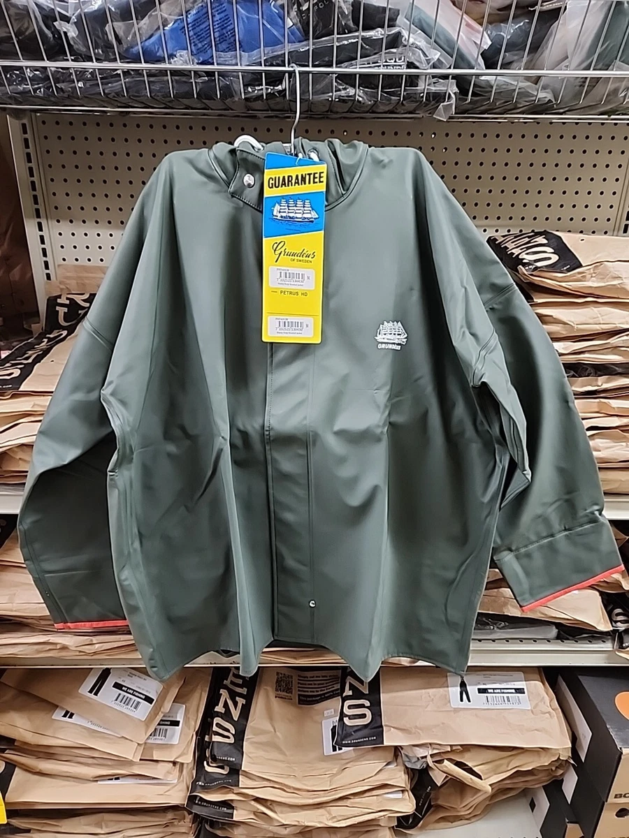 Veste Imperméable Grundens Homme - Vert - Taille L - PVC - Pêche & Pluie - Neuf
