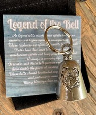 Boxer GUARDIAN Bell of Good Luck gift fortune pet keychain gift for dog lovers