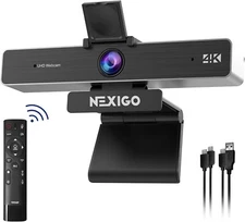 NexiGo Zoom Certified, N950P (Gen 2) 4K Zoomable Webcam, RF Remote, Sony_Starvis
