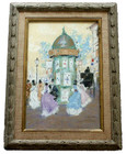 Luigi CAGLIANI Pastel Impressionist Painting Listed Italian Artist Playing Cards — photo 10