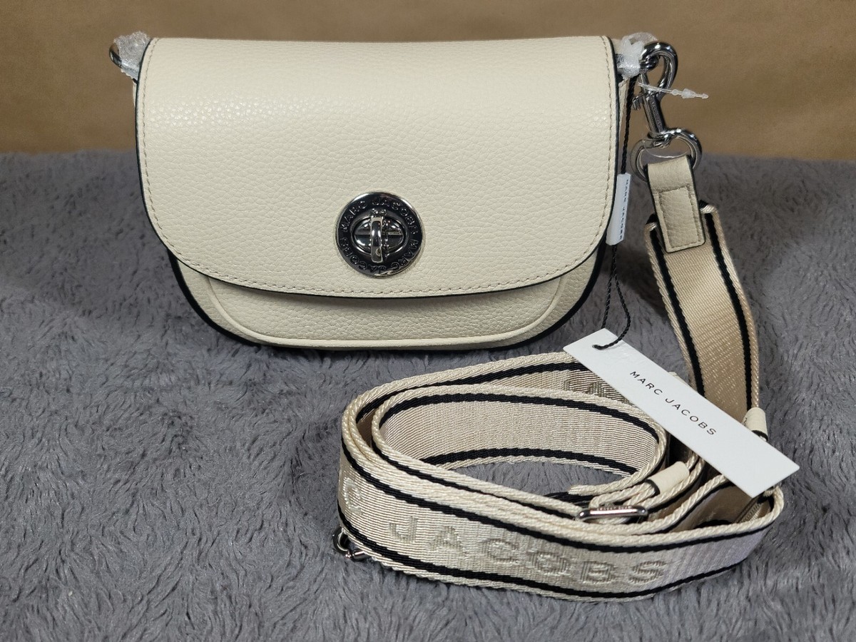 Marc Jacobs The Turn Lock, Logo, Leather Mini Crossbody Bag Marc Jacobs The Turn Lock, Logo, Leather Mini Crossbody Bag