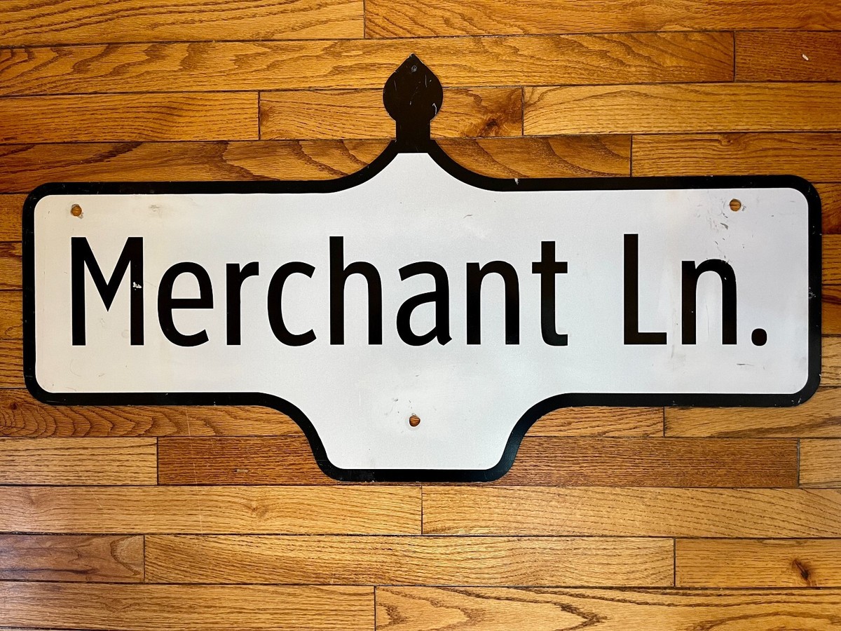 Vintage Toronto Street Sign - Merchant Lane | eBay