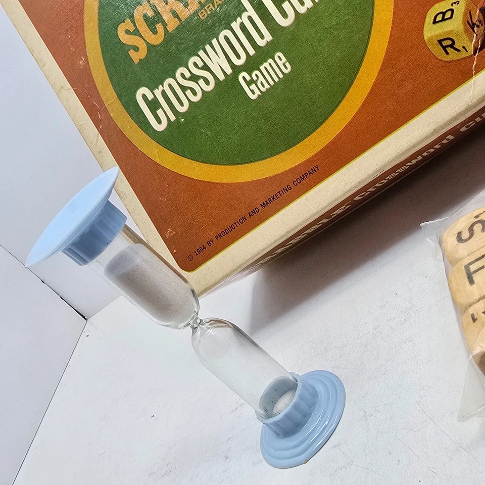 Vintage 1964 Scrabble Crossword Cubes Game Made in USA Selchow & Righter Dice - Image 3 of 4