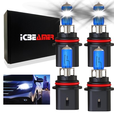 9004 HB1 Headlight 100W Xenon HID Halogen Super White Replacement Light Bulb F66