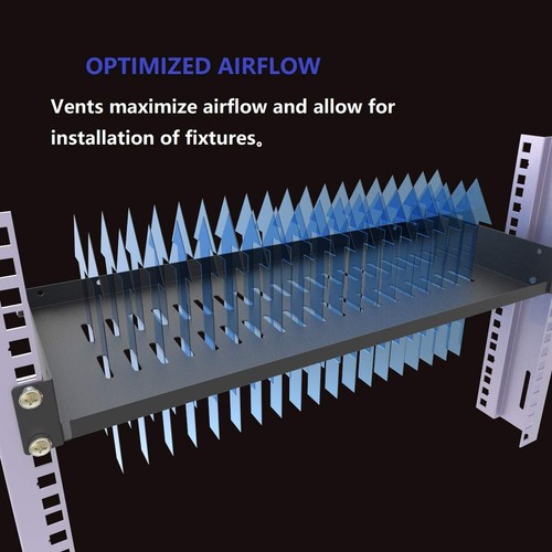 2 Pack of 1U Disassembled Vented Cantilever Server Rack Mount Shelf 8" (203mm... - Bild 6 von 7