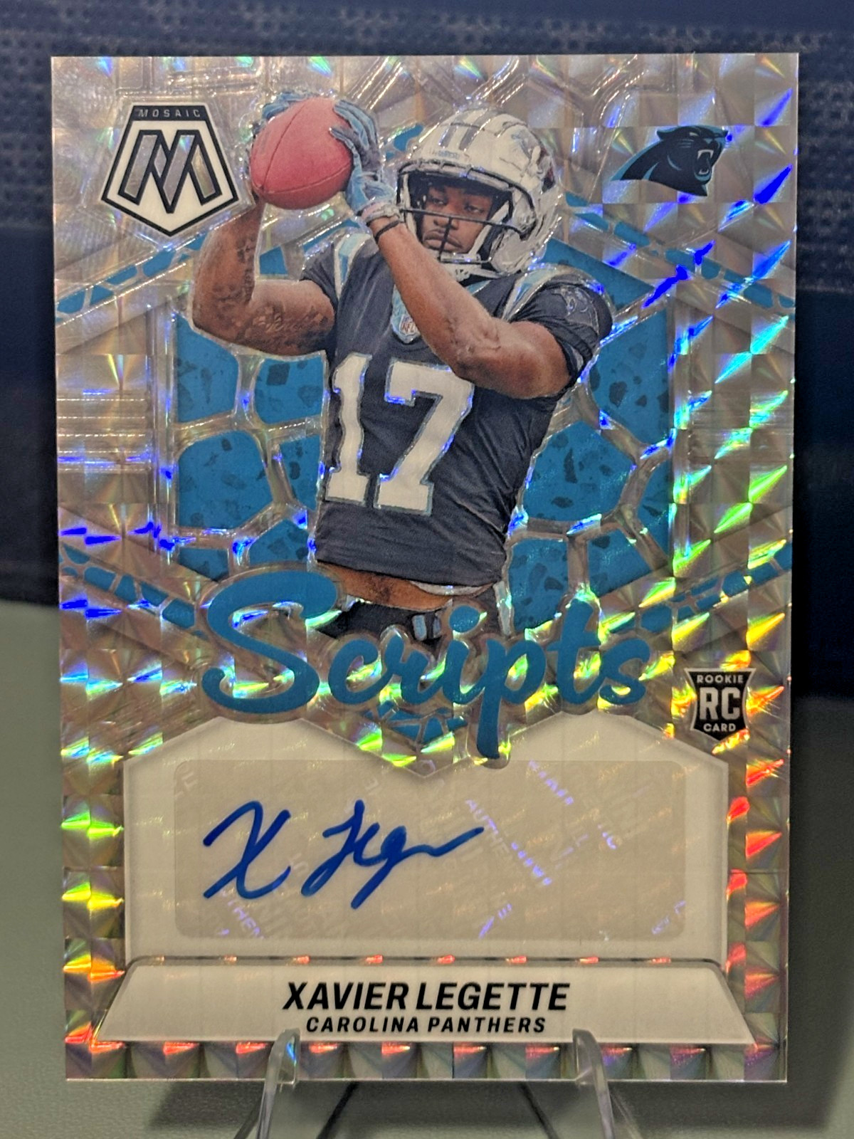 2024 Panini Mosaic #RS-XLE Xavier Legette Rookie Scripts Auto🔥