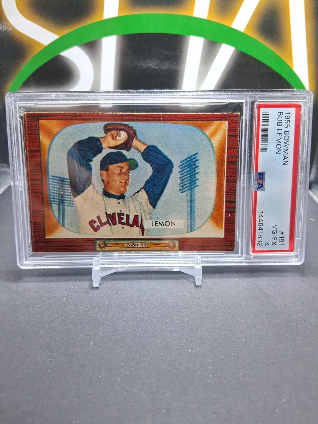 1955 Bowman Bob Lemon #191 PSA 4