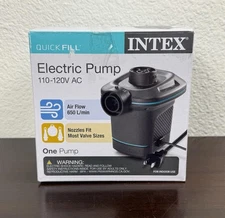 Intex Quick-Fill Electric Pump 110-120V AC 650 L/min 3 Nozzles 66639E Indoor