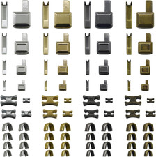 80Pcs Metal Insertion Pin Set Zipper Repair Kit Latch Slider Retainer, Zipper Se