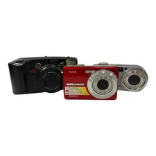 Lot of 3 Assorted Digital Cameras Untested PARTS OR REPAIR SONY KODAK MINOLTA