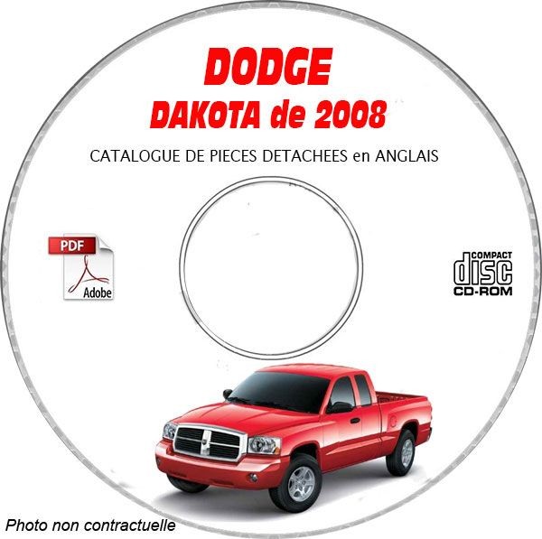 CD-ROM DAKOTA 08 catalogue pièces détachées Dodge anglais mécanique