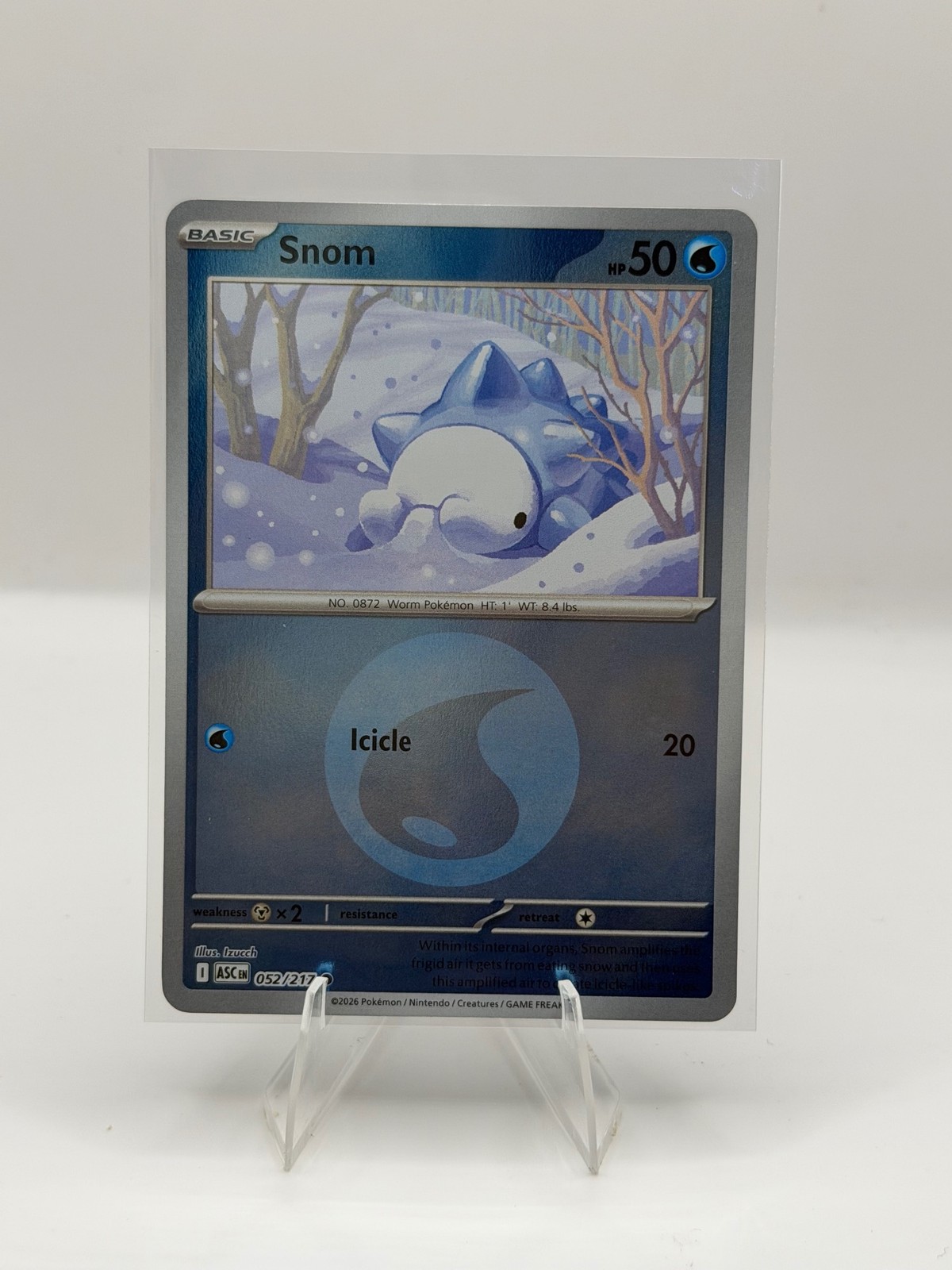 Snom (Energy Symbol Pattern) 052/217 ME: Ascended Heroes Pokemon Reverse Holo NM