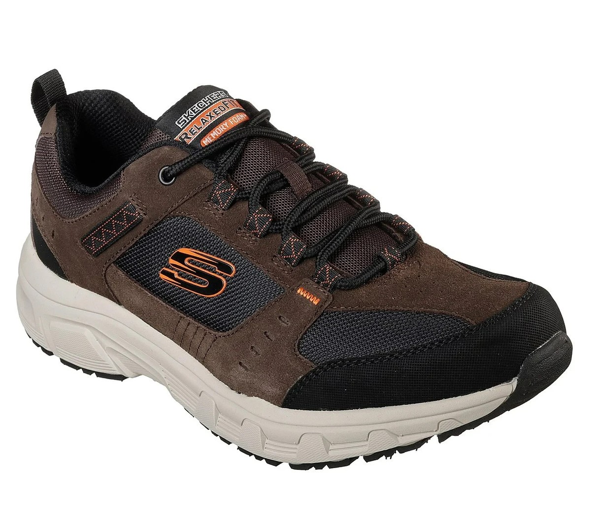 Skechers Shoes Men Wide Brown Sport Comfort Memory Foam Outdoor