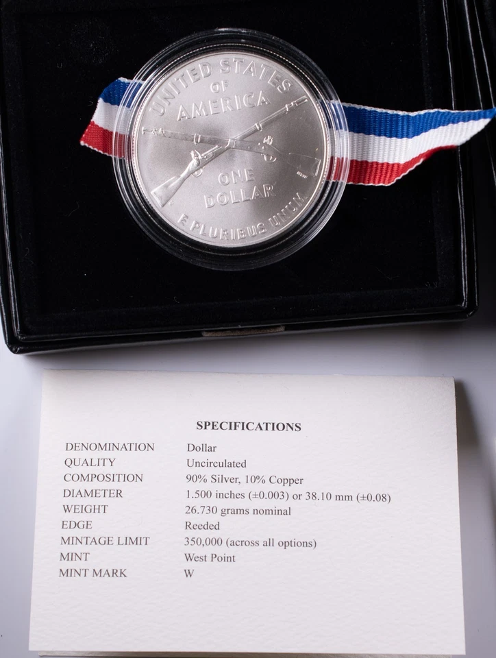 2012-W Infantry Soldier Proof/UNC Commem Silver $1 U.S. Mint OGP/COA Lot of 2  - Image 4 of 4