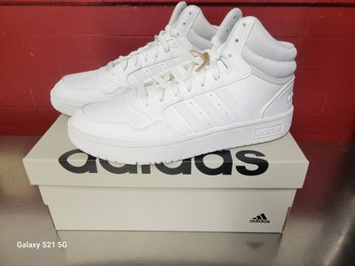 Adidas ~ Hoops 3.0 Mid ~ Womens Size 7.5 ~ Classic White ~ NIB!