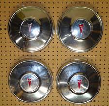 1972-1978 Pontiac 4 Aluminum 10 12 Dog Dish Poverty Hubcaps 73 74 75 76 77 78