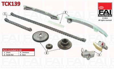 FAI AutoParts Steuerkettensatz TCK139 für RENAULT NISSAN LAGUNA 3 BT0 KT0 MEGANE