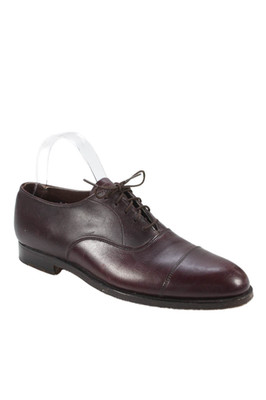 E.T. Wright Mens Leather Lace Up Oxford Dress Shoes Raisin Purple Size 9B