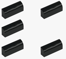 5 New LEGO Black 1x4 Curved Slope 1x4x1 1/3 round rounded top 10314 6019726
