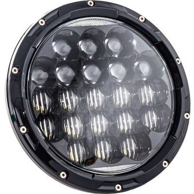 Letric Lighting Co. 7'' LED Aggressive Headlight - Black  LLC-LHC-7A