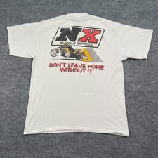 Vintage Y2k Sk Racing Nitrous Express Motorcycle Shirt Xl 23x30 White Suzuki