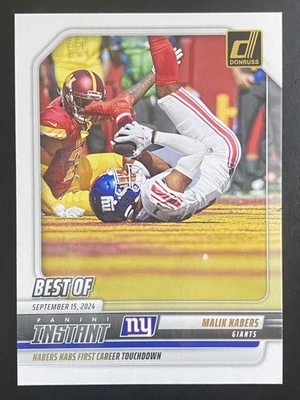 Malik Nabers 2025 Donruss Best of Panini Instant New York Giants #INS-MNS