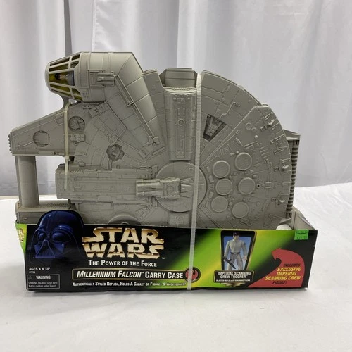 Star Wars Power of The Force Millennium Falcon Carry Case w/ Wedge Antilles