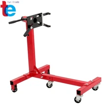 Rotating Engine Stand 1500lbs Folding Motor Hoist Dolly w/ 360° Adjustable Head