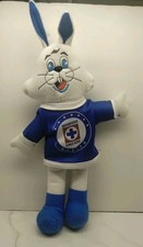 Mexican Mascota Conejo Cruz Azul Futball Plush 14  Mi Alegria Peluche Soccer