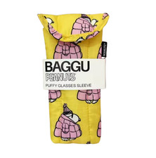 New Snoopy Peanuts Glasses Case Sleeve Sunglasses Storage Soft Protector Yellow